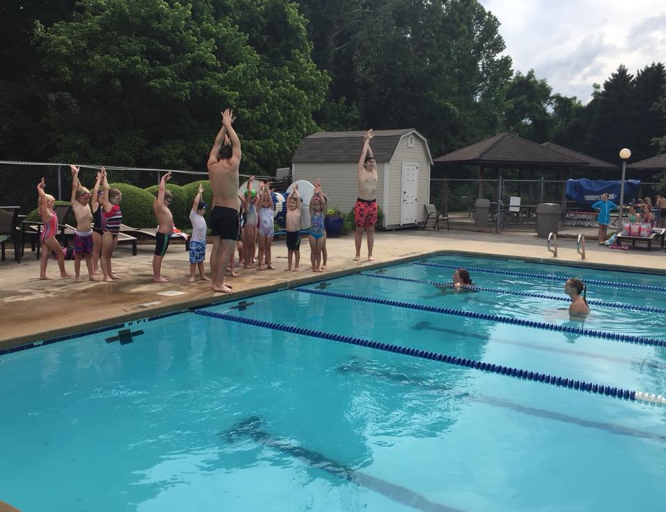 Community pool area